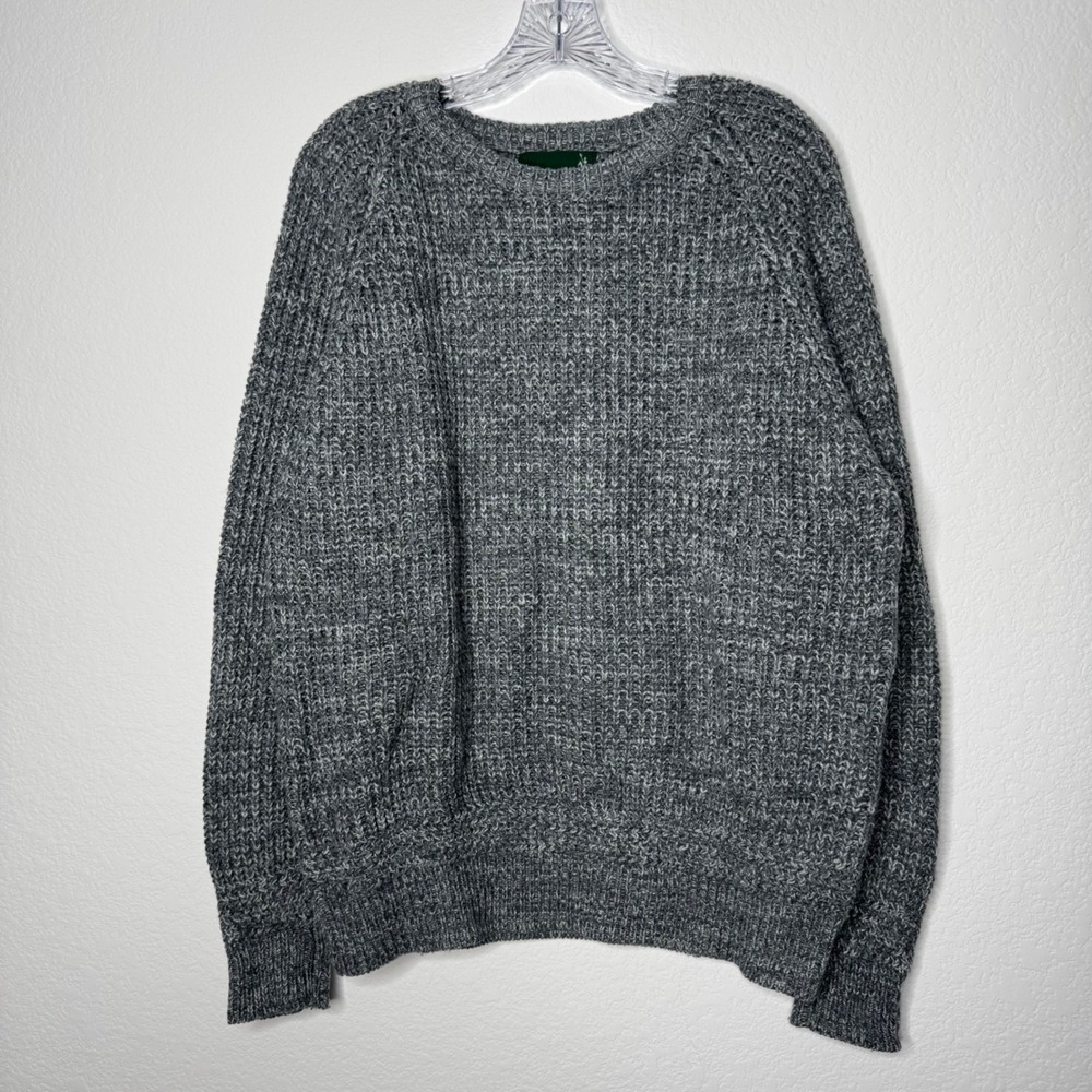 Knights of the Round Table Mens Blue Shaker Knit Crewneck Sweater Size‎ M Raglan
